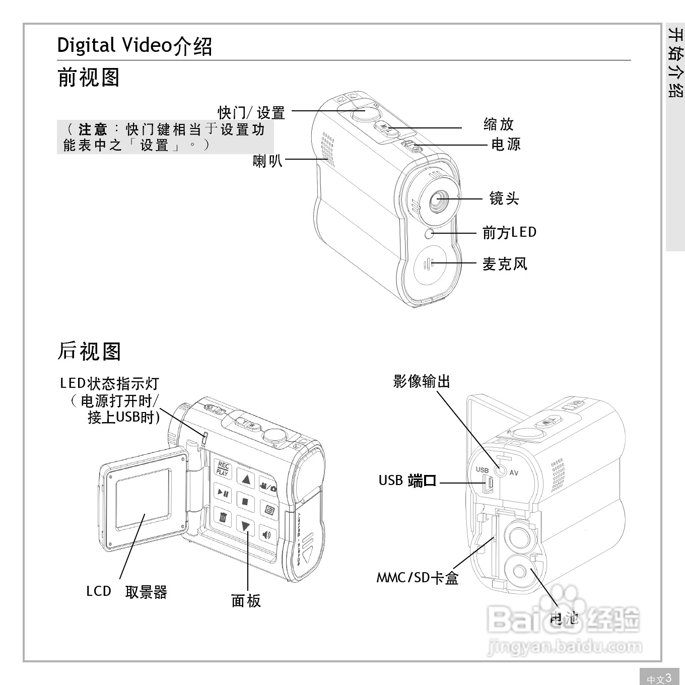 鸿友DV 2000数码摄像机使用说明书:[1]