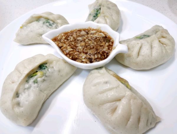 又见韭菜鸡蛋水煎包