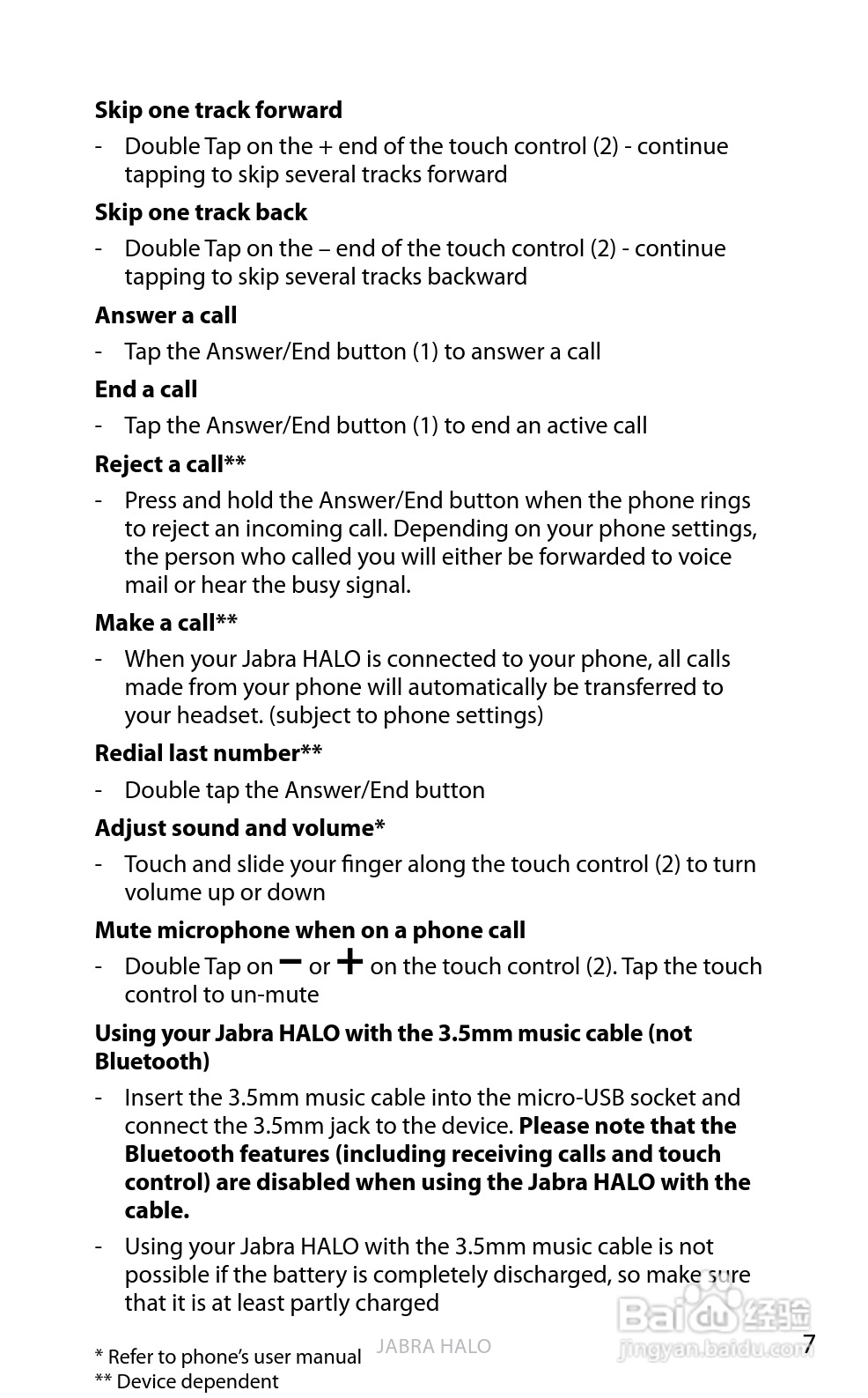 Jabra BT650s蓝牙耳机使用手冊:[1]