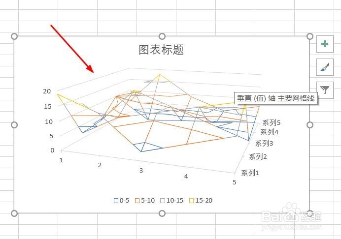Excel2016怎么样插入三维线框曲面图呢