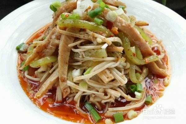 肚丝凉拌金针菇