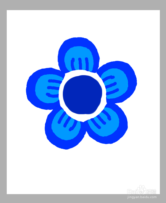 如何鼠绘一个简单好看的矢量图：[1]花