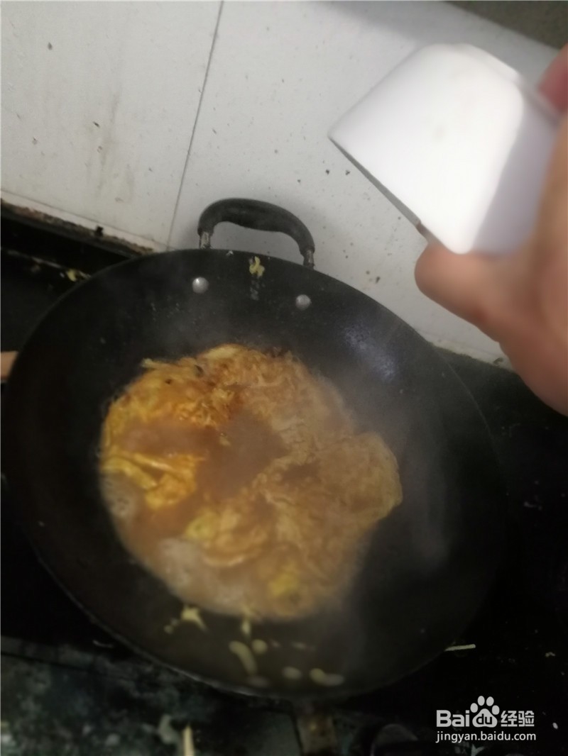 土酱煎鸡蛋饼