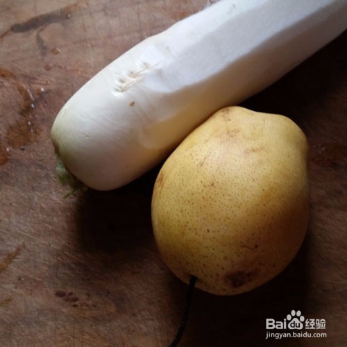 秋季止咳去燥萝卜梨水