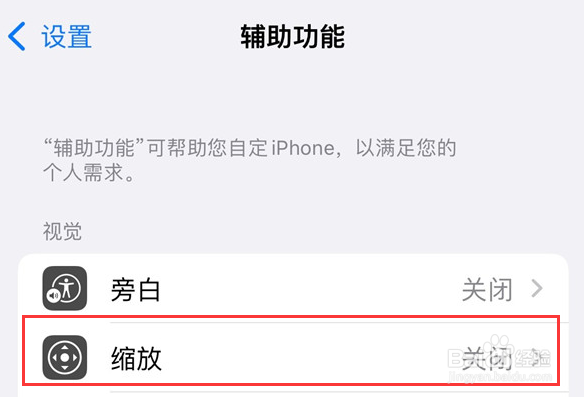 iPhone 14 Plus怎么设置开启缩放？