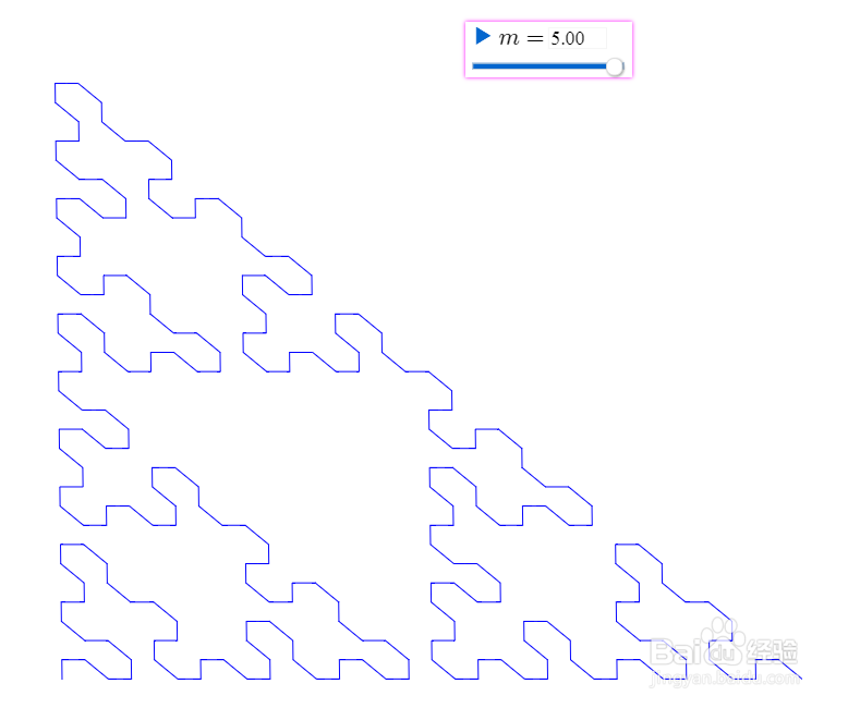 【网络画板】Sierpinski三角形的一笔画构造