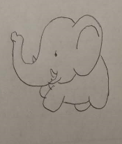 教你画大象的简笔画