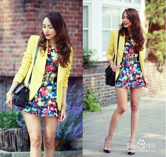 夏日OL装扮示范 小西装干练搭配清新不烦闷