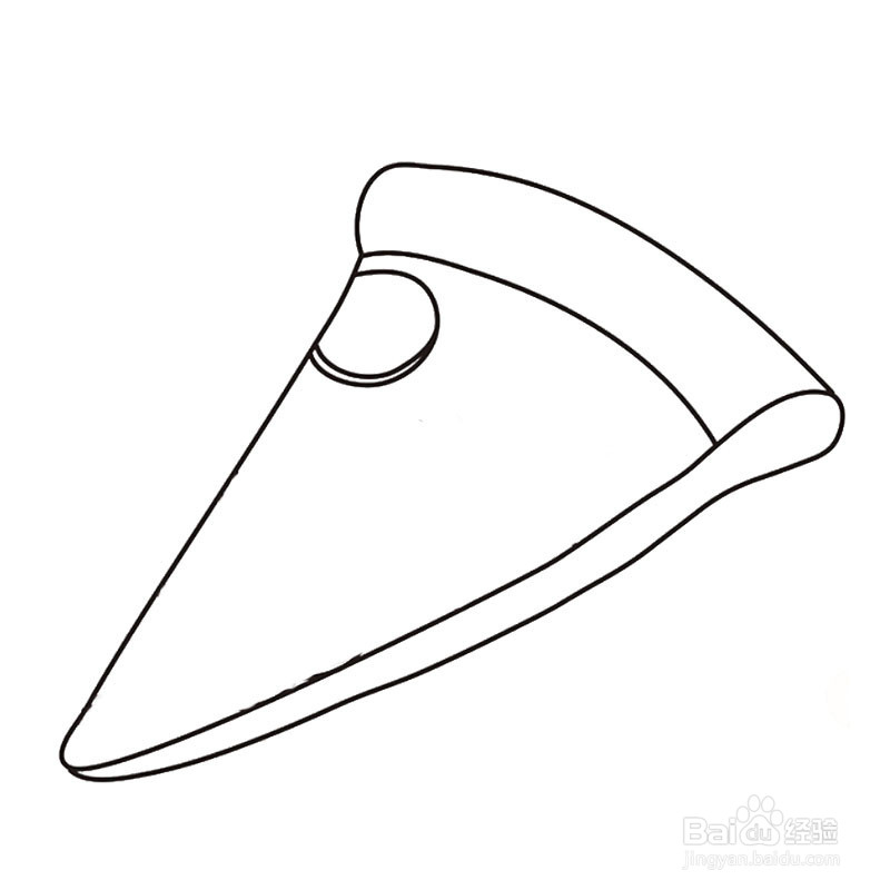 简笔画亲子披萨的画法