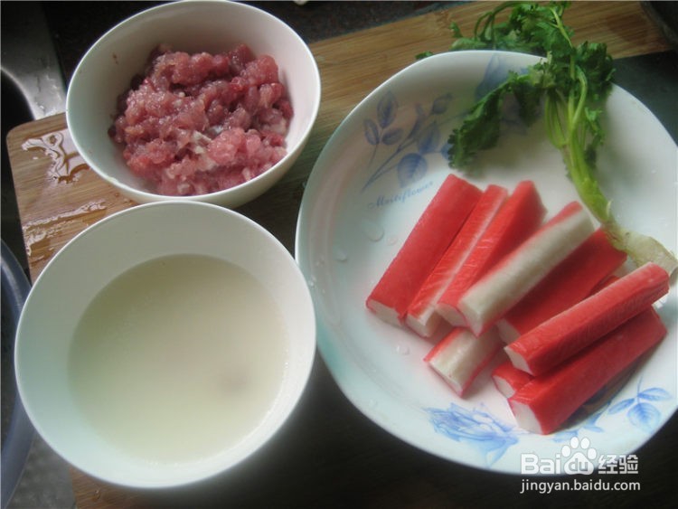 好吃的蟹柳白菜卷