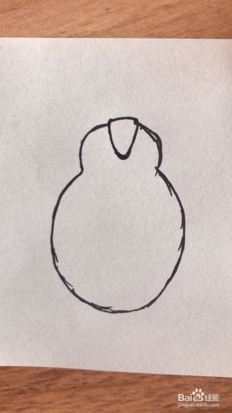 如何画小企鹅