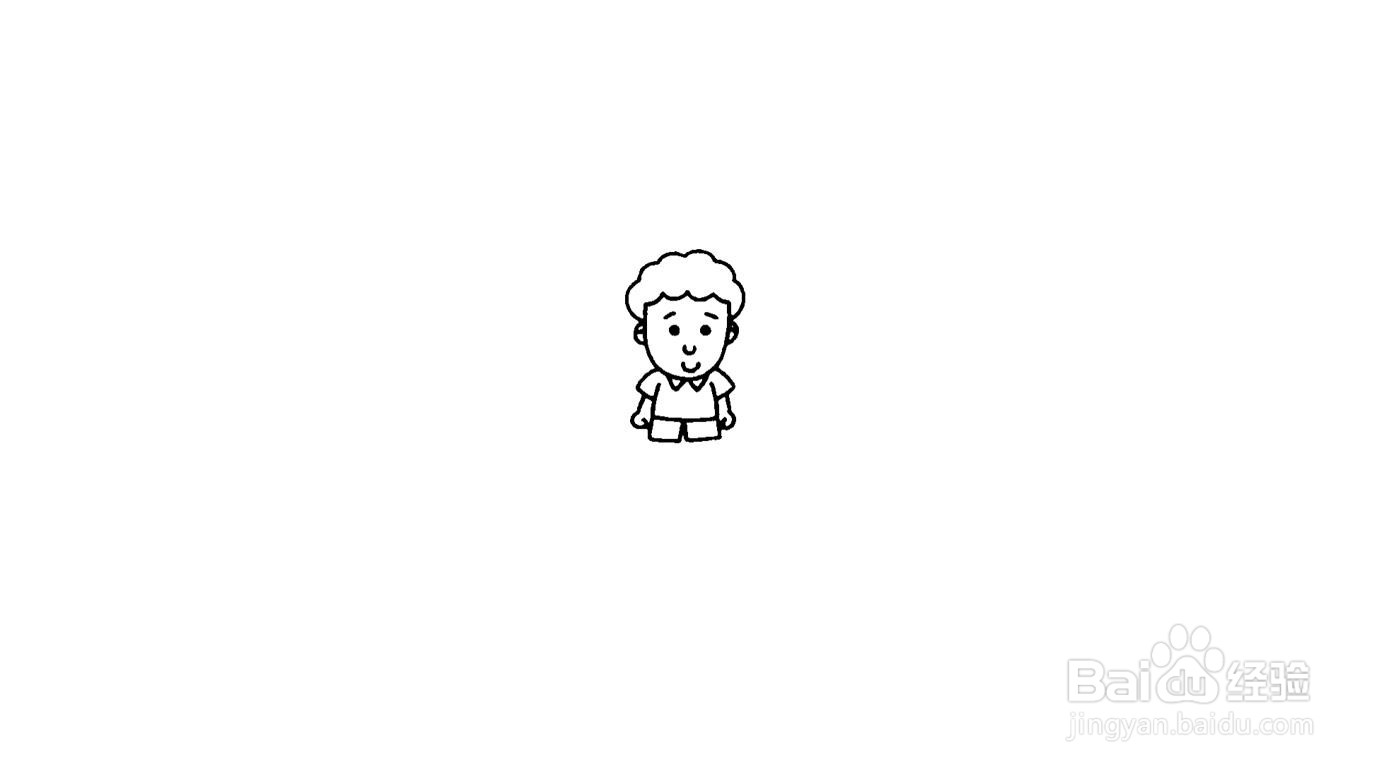 小哥哥简笔画画法教程