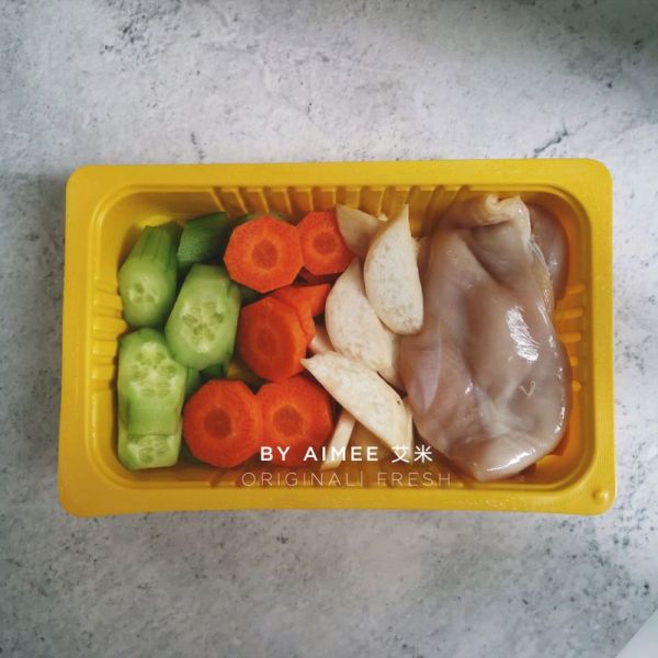 杂蔬杏鲍菇鸡胸肉