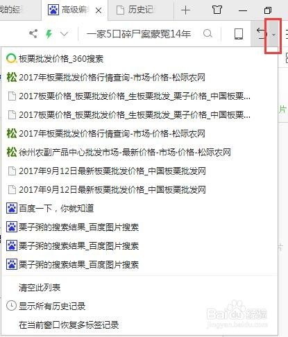 360浏览器历史记录怎么查看