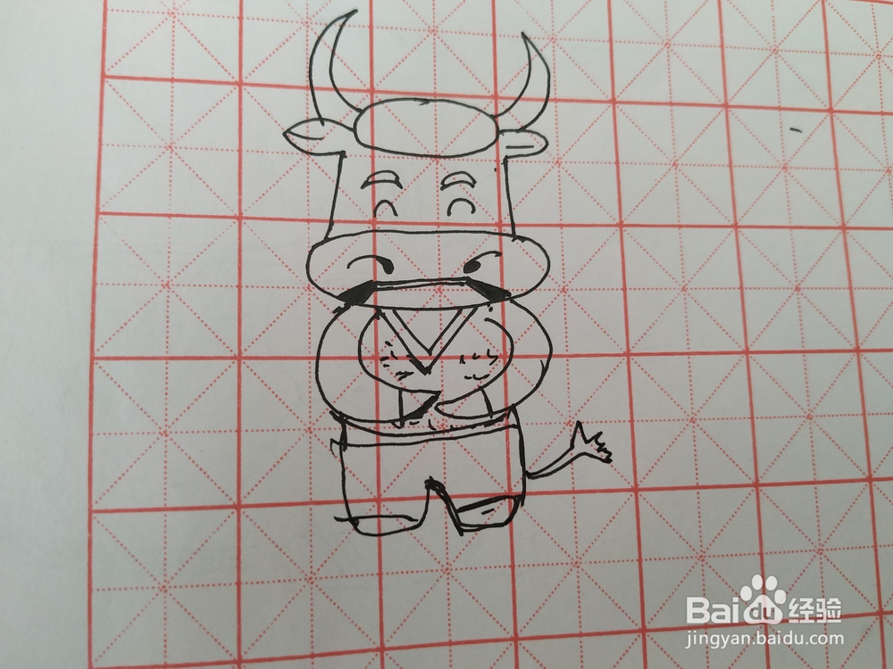 卡通奶牛简笔画怎么画？怎么画奶牛？