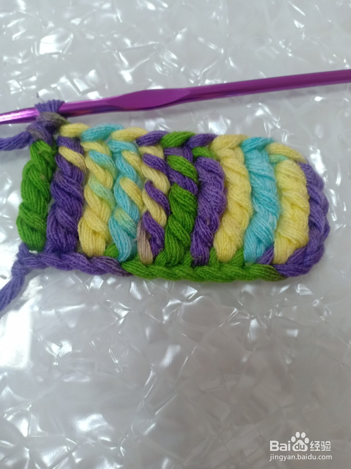 钩针三卷长针的编织方法