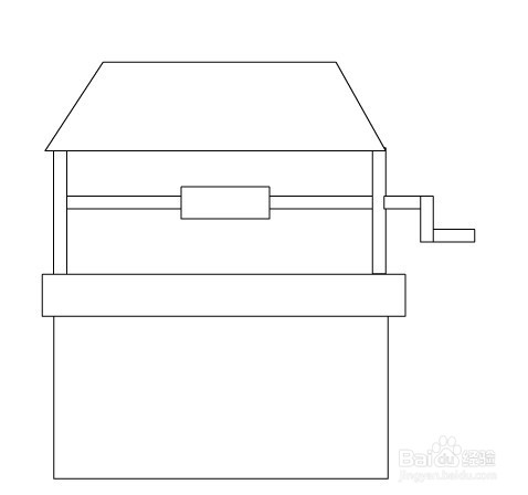 一口井的简笔画图片图片