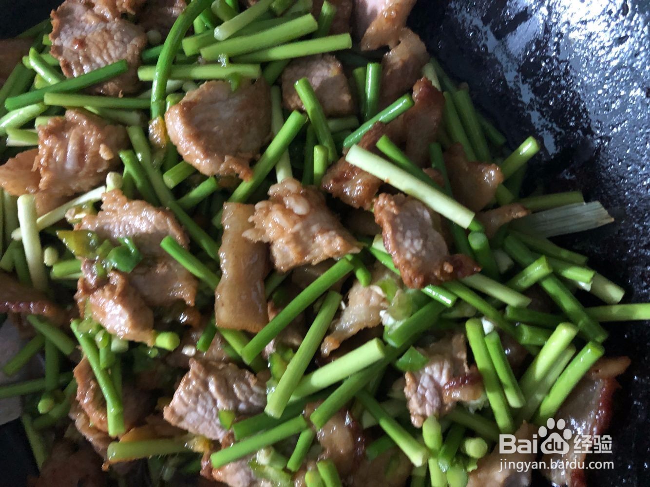 家常菜蒜苗炒肉