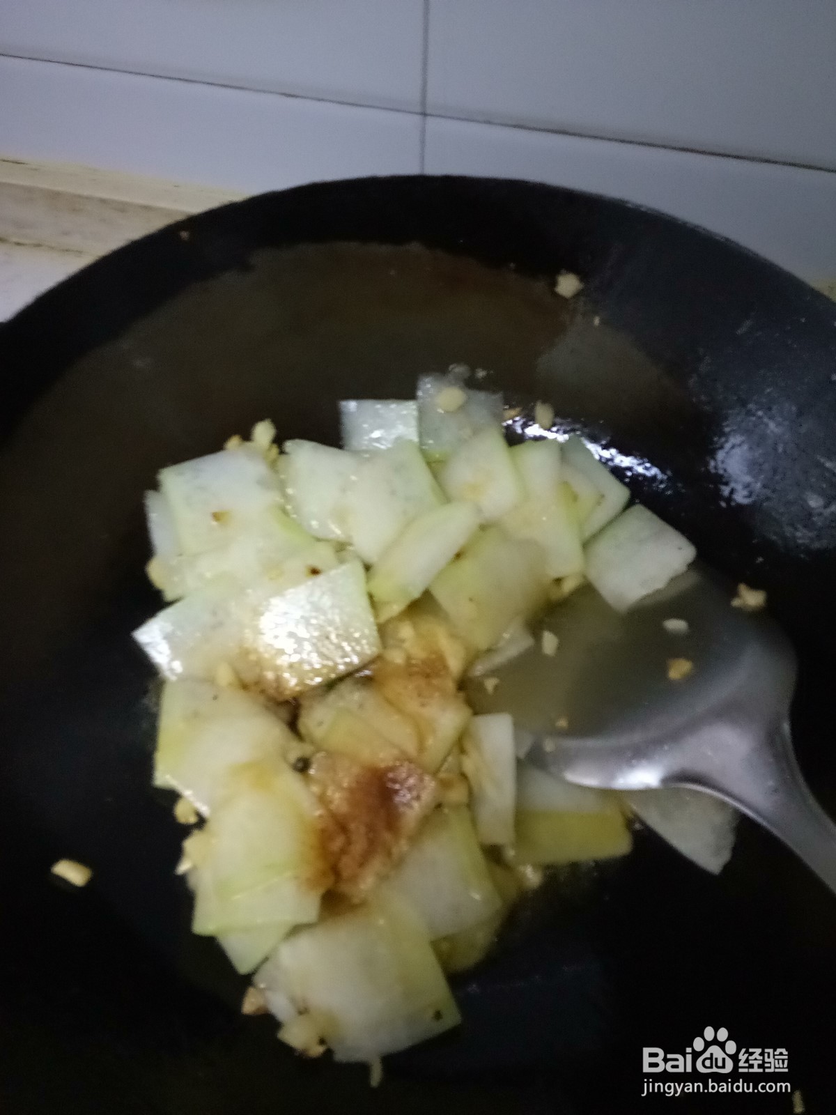 家常韭菜炒冬瓜