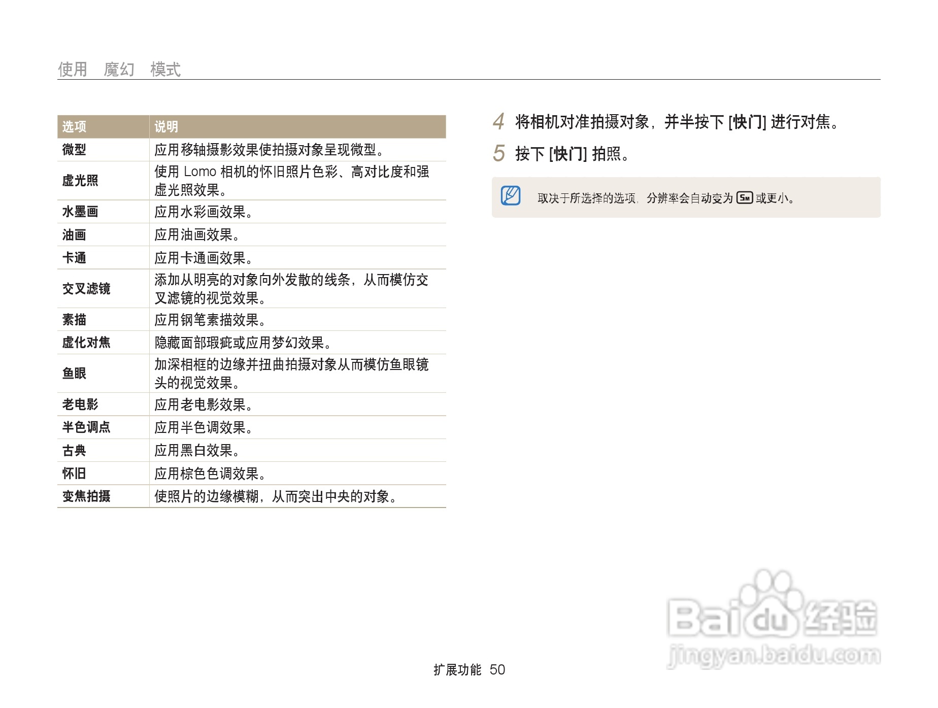 三星ST200F数码相机使用说明书:[6]
