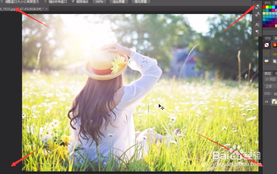 PS怎么控制图片放大缩小？