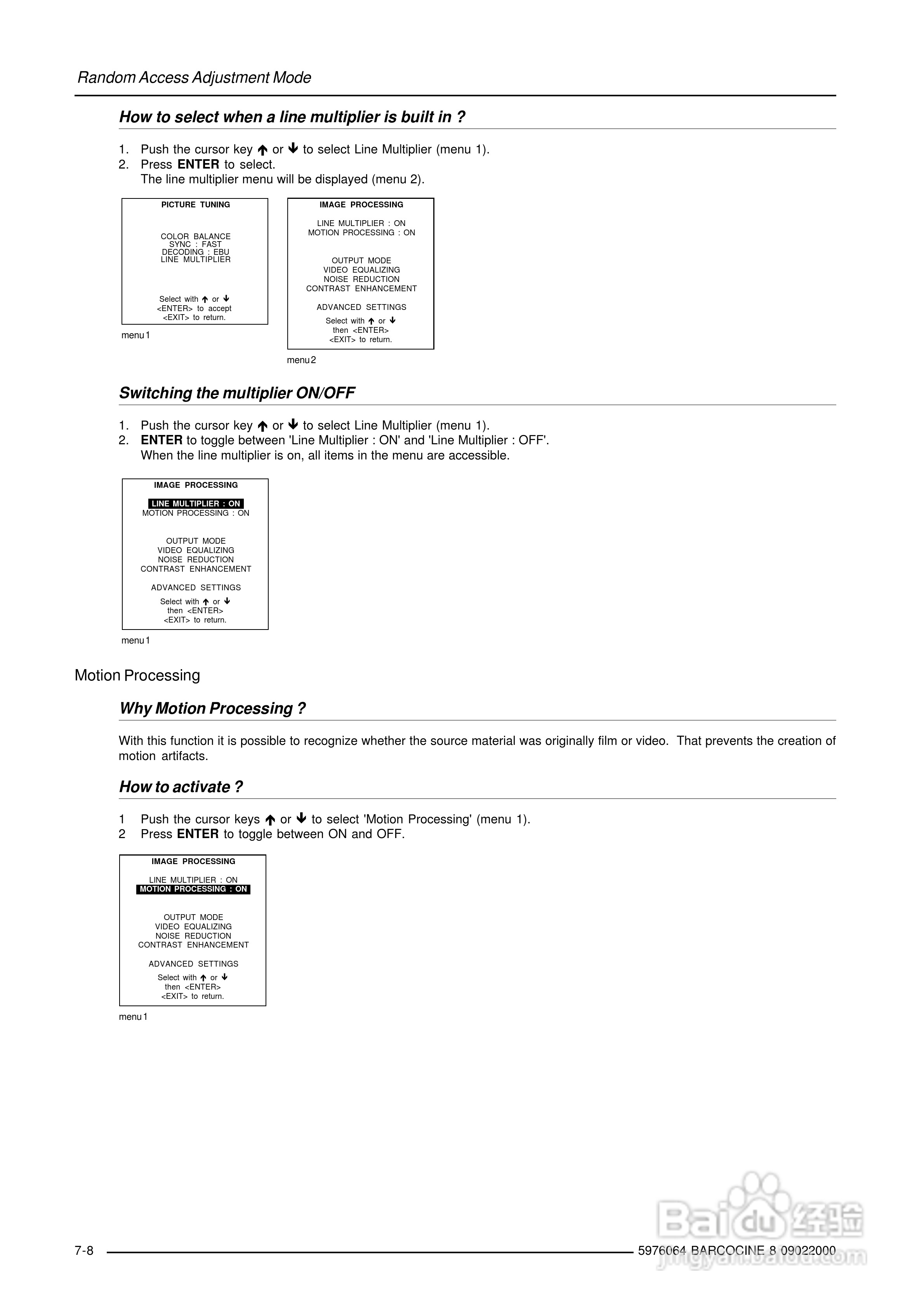 Barco巴可 Cine 8投影机说明书:[5]