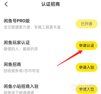 闲鱼玩家认证入口在哪