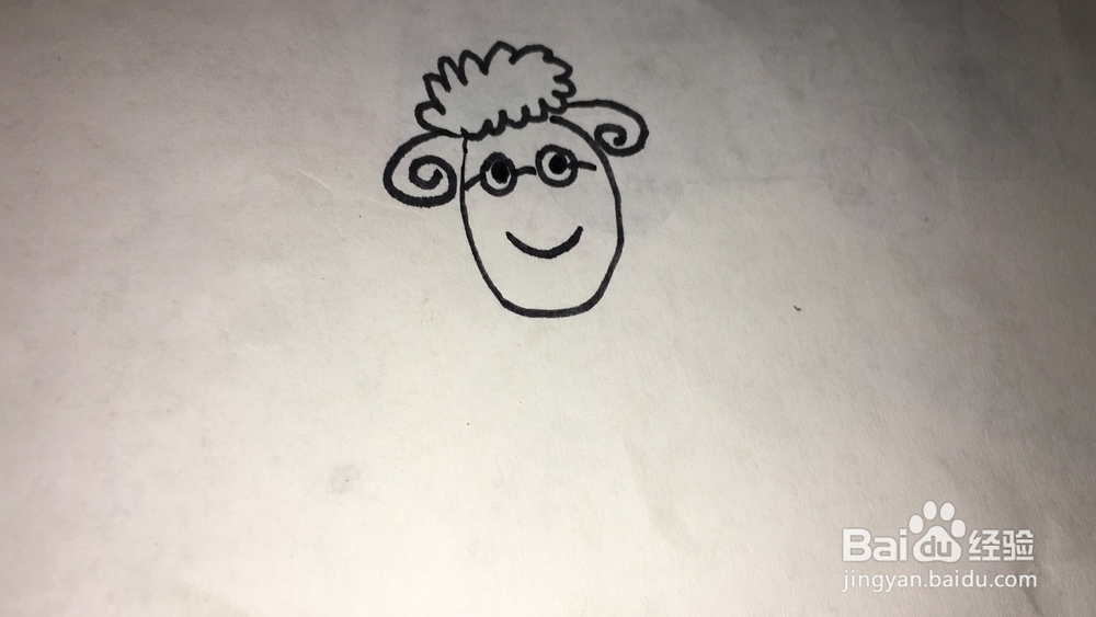 山羊儿童简笔画教程