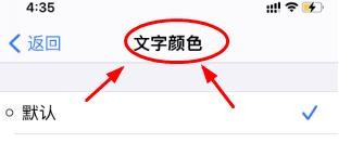 iPhone14如何查看设置开启默认文字颜色