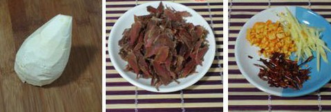 冬笋炒腊牛肉的做法
