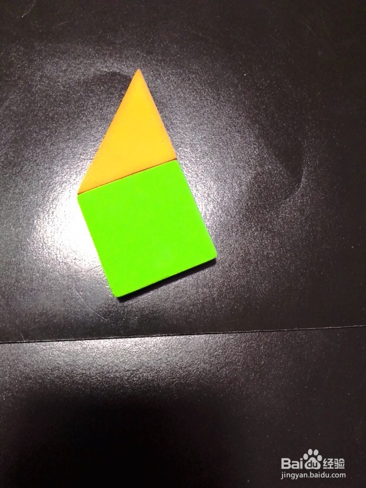 怎样用七巧板拼一只猫