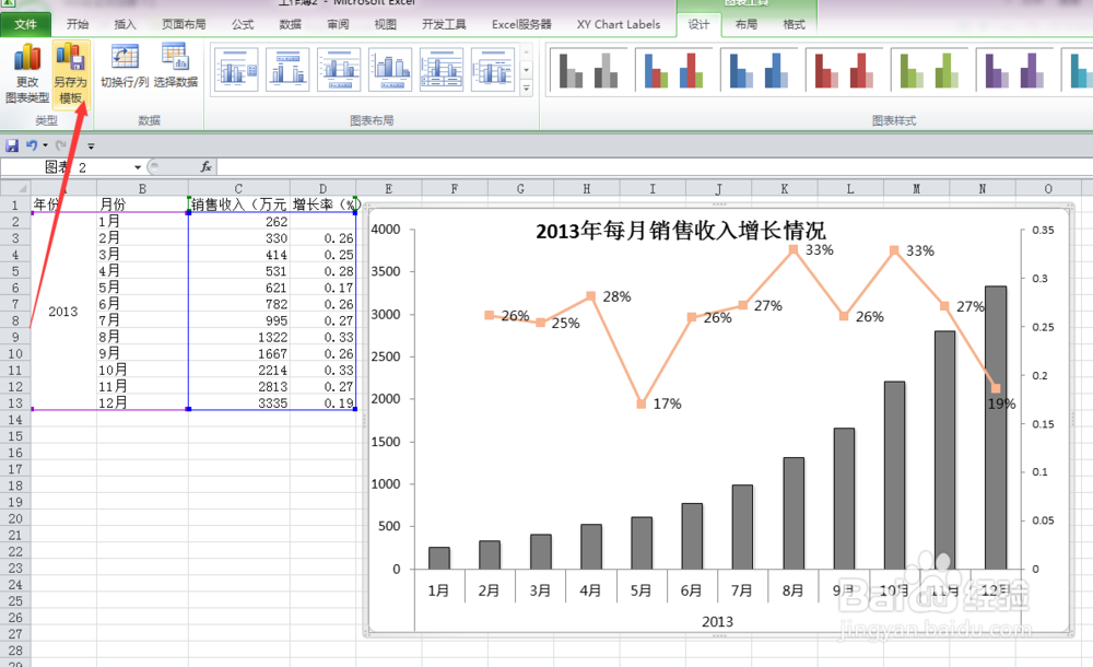 Excel图表模板的保存与使用