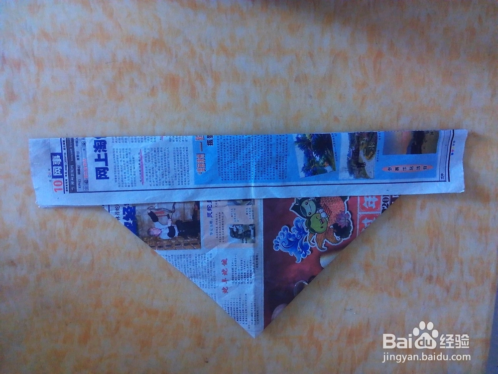 #环保达人#用旧报纸折防尘帽