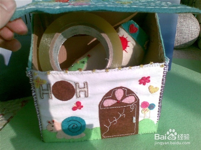 自制不织布储物盒