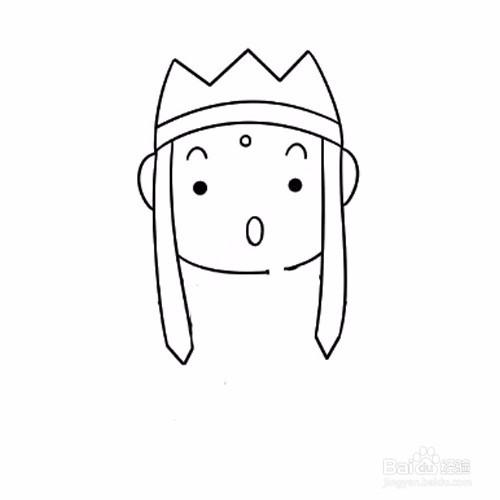 简笔画-如何画西游记Q版唐僧的简笔画