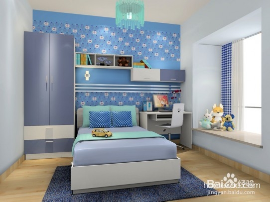 蓝色海底-儿童房装修效果图