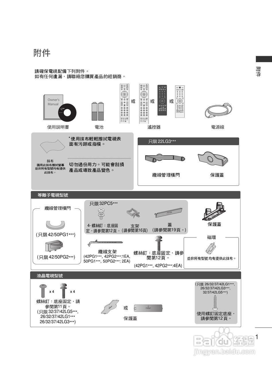 LG 42LG30R液晶彩电使用说明书:[1]