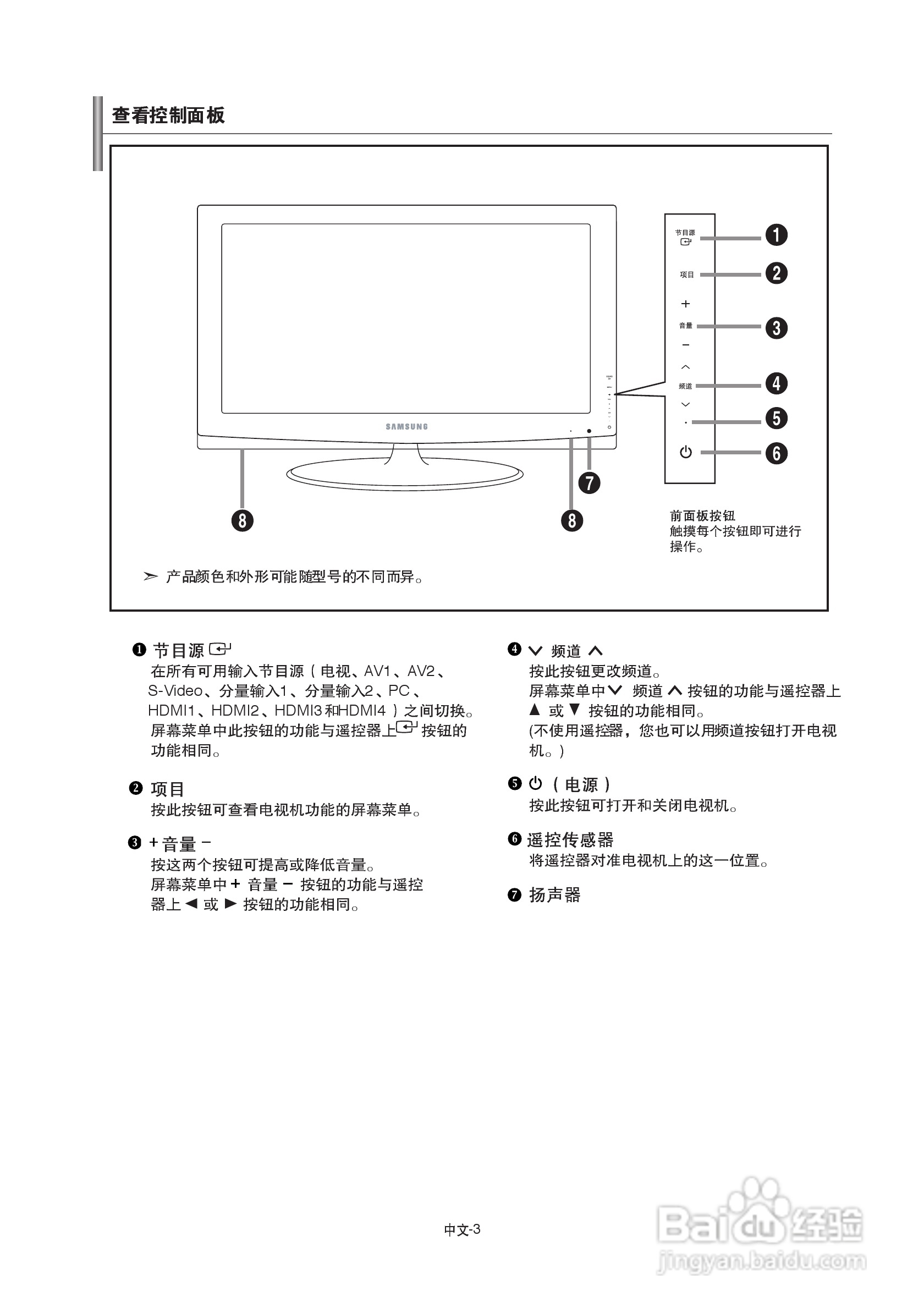 三星LA40A650A1R液晶彩电使用说明书.:[1]