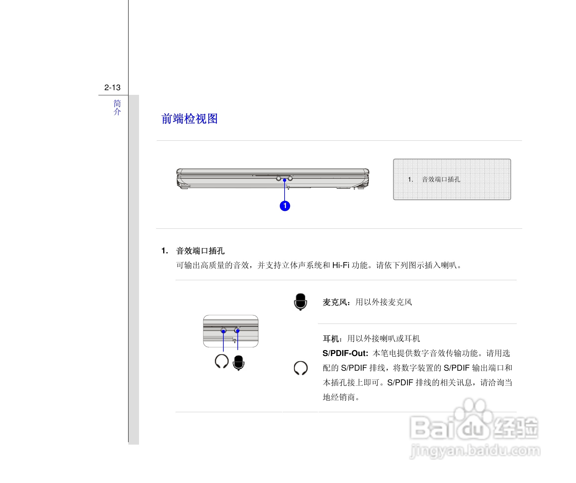 微星MSI PR420笔记本电脑使用说明书:[4]