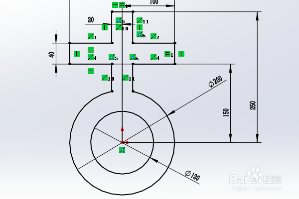 SolidWorks三维建模训练一百四十四拉伸古字