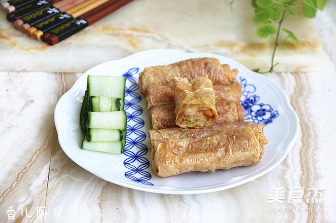 松仁土豆泥腐皮卷