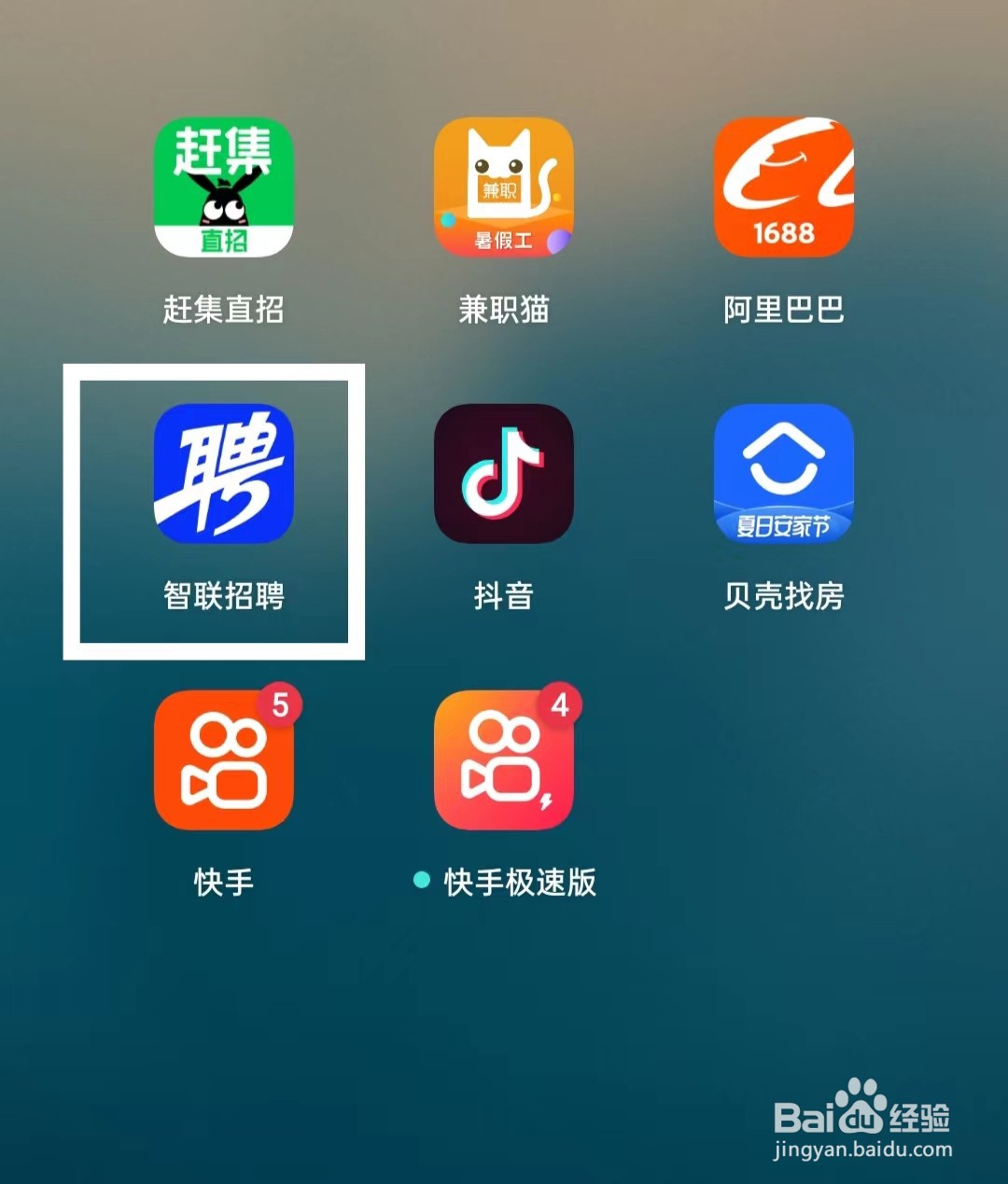 智联招聘怎样打开求职数据