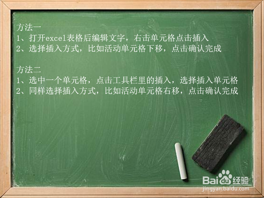 excel插入单元格