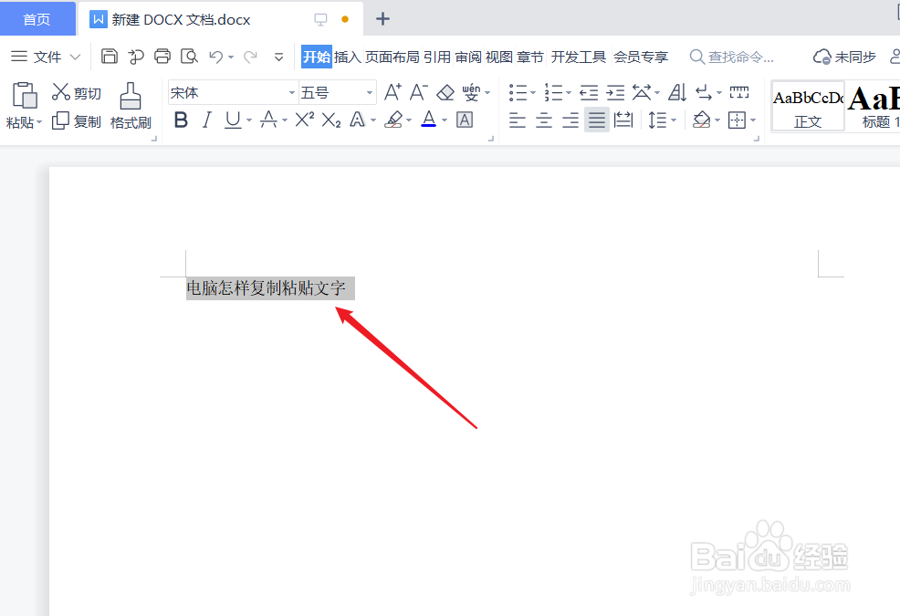 电脑怎样复制粘贴文字
