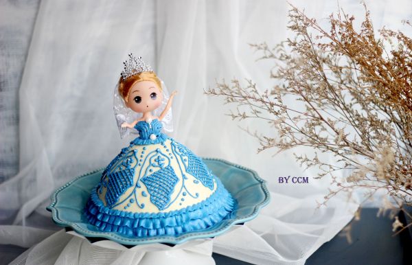 青花瓷复古娃娃蛋糕