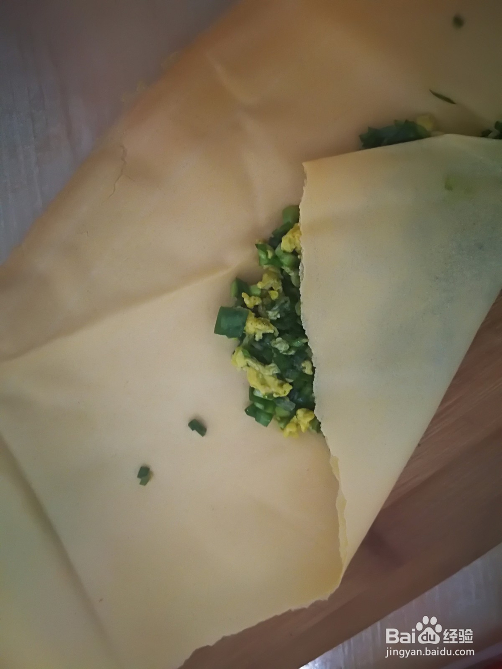 煎饼韭菜盒子的做法