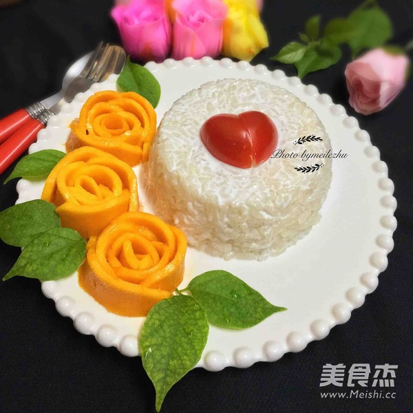 芒果糯米饭的做法