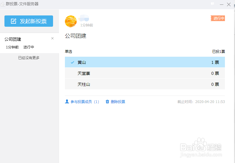 tim如何发起投票