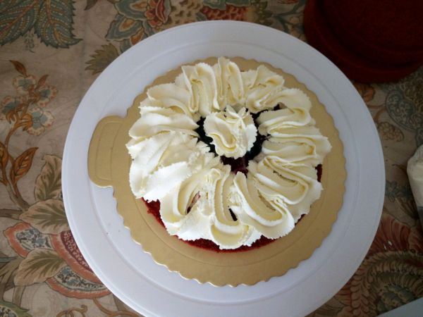 红丝绒水果裸蛋糕