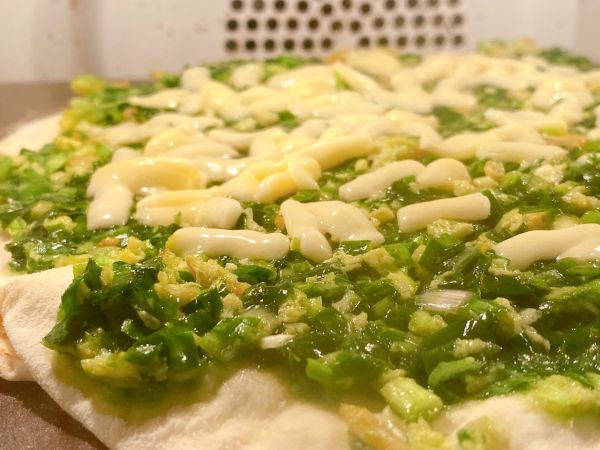 韭菜鸡蛋虾仁饼